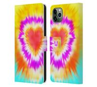 HEAD CASE TIE DYE S2 CUSTODIA COVER A PORTAFOGLIO PER APPLE iPHONE TELEFONI