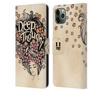 HEAD CASE TIPOGRAFIA FATTA A MANO CUSTODIA COVER A PORTAFOGLIO PER APPLE iPHONE