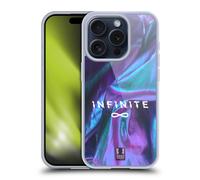 HEAD CASE TIPOGRAFIA IRIDESCENTE CUSTODIA COVER MORBIDA IN GEL PER APPLE iPHONE