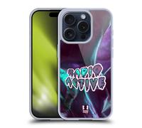 HEAD CASE TIPOGRAFIA IRIDESCENTE CUSTODIA COVER MORBIDA IN GEL PER APPLE iPHONE