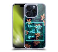 HEAD CASE TIPOGRAFIA TROPICALE CUSTODIA COVER MORBIDA IN GEL PER APPLE iPHONE