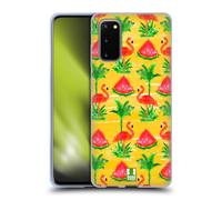 HEAD CASE TROPICAL PARADISE CUSTODIA COVER MORBIDA IN GEL PER SAMSUNG TELEFONI 1