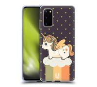 HEAD CASE UNICORN CHUBBY CUSTODIA COVER MORBIDA IN GEL PER SAMSUNG TELEFONI 1