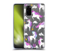 HEAD CASE UNICORNI COLORATI CUSTODIA COVER MORBIDA IN GEL PER SAMSUNG TELEFONI 1
