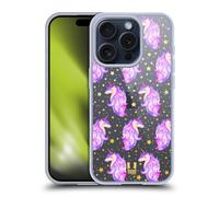 HEAD CASE UNICORNI E GALASSIA CUSTODIA COVER MORBIDA IN GEL PER APPLE iPHONE