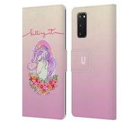 HEAD CASE UNICORNI SFACCIATI CUSTODIA COVER A PORTAFOGLIO PER SAMSUNG TELEFONI 1