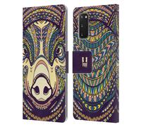 HEAD CASE VOLTI DI ANIMALI AZTECHI 2 CUSTODIA COVER A PORTAFOGLIO PER SAMSUNG 1
