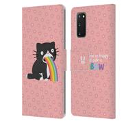 HEAD CASE VOMITO ARCOBALENO CUSTODIA COVER A PORTAFOGLIO PER SAMSUNG TELEFONI 1