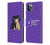 HEAD CASE VOMITO ARCOBALENO CUSTODIA COVER PORTAFOGLIO IN PELLE PER APPLE iPHONE