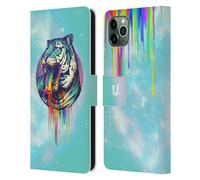 HEAD CASE VOMITO ARCOBALENO CUSTODIA COVER PORTAFOGLIO IN PELLE PER APPLE iPHONE