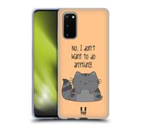 HEAD CASE WILBUR THE CAT CUSTODIA COVER MORBIDA IN GEL PER SAMSUNG TELEFONI 1