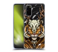 HEAD CASE WILDLIFE SKULL CROWN CUSTODIA COVER MORBIDA IN GEL PER SAMSUNG PHONE 1