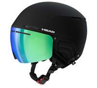 Head Cinema Photo - Casco da sci e snowboard, con visiera, colore: nero, con sistema di ventilazione ottimizzato