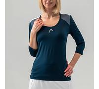 Maglietta da tennis da donna (a maniche lunghe) Head Club 22 Tech 3/4 W - dark blue - Blu (XS)