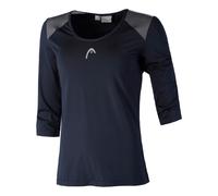 Maglietta da tennis da donna (a maniche lunghe) Head Club 22 Tech 3/4 W - dark blue - Blu (XS)