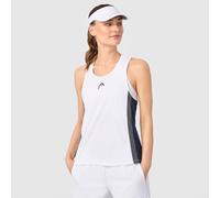 HEAD Club 25 Tech Canottiera da Donna, Blu Navy/Bianco