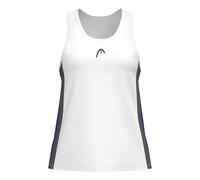 HEAD Club 25 Tech Canottiera Donna - Bianco, Blu Scuro, Taglia: L