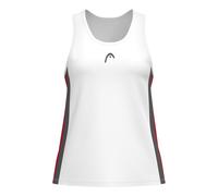 HEAD Club 25 Tech Canottiera Donna - Bianco, Rosso, Taglia: L