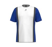 HEAD Club 25 Tech T-Shirt Boys, Blu Royal Bianco, 164 Unisex-Bambini e Ragazzi
