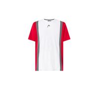 HEAD Club 25 Tech T-Shirt Uomo Rosso Bianco, Rosso Bianco, M