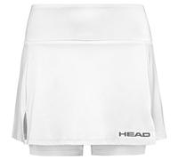 HEAD Club Basic Skirts, Donna, Bianco, XS | Tecnologia MXM, vita alta elastica e spacchi laterali per comfort e libertà durante il gioco.