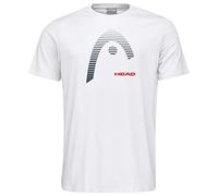 HEAD Club Carl-Maglietta Jr T-Shirt, Bianco, 128 Unisex-Bambini e Ragazzi