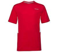 HEAD Club Tech-Maglietta B, Bambini e Ragazzi, Colore: Rosso, M (Herstellergröße: 140)