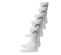 HEAD All Sports Calzini Crew, Bianco, 43-46 (Pacco da 5) Unisex-Adulto