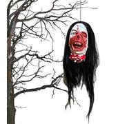 Head Head Halloween Prop - Decorazione spaventosa, Maschera in lattice | Accessorio horror realistico, materiale morbido traspirante per Halloween Party Nightclub Masquerade Christmas Carnival Haunted