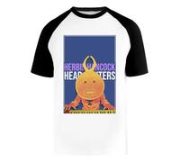 Head Hunters Herbie Hancock Maglietta da Baseball Unisex da Donna Uomo Bianca Girocollo Maniche Corte Cotone Organico Tee T-Shirt Unisex White