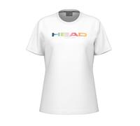 Maglietta Donna Head Rainbow - Bianco L