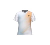 Maglietta per ragazze Head Girls Tie-Break II - white/tourquoise/apricot - Bianco (152 cm)