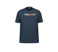 Head Racket Rainbow Short Sleeve T-shirt Blu M Uomo