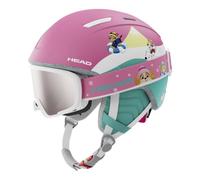 Head Maja Set Paw - casco + maschera da sci - bambina Pink/Green 2XS