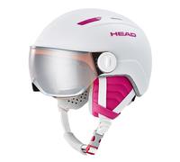 Head Maja Visor, Casco da Sci Gioventù Unisex, Bianco, XXS