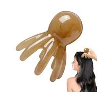 Head Massage Comb, Eight-Prong Scalp Scratcher, 2.95x2.36in Portable Tentacle Design, Relaxing Tool, Lightweight Anti-Stress Aid for Facial, Stress