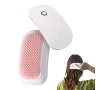 Head Massage Comb - Scalp Brush, Hair Tool | Soft Silicone Bristle Massager For Relaxing Stimulation, Anti-Dandruff Care, Portable Shower Accessory, Detangling Grooming Aid For Daily Use