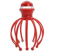 Head Massager, Scalp Massager, Deep Head Massager, Head Relaxation Scratcher, Octopus Design Deep Scalp Massage Portable Design Twelve Detachable Claws USB Rechargeable Three Vibration Modes, Compact