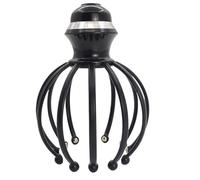 Head Massager, Scalp Massager, Deep Head Massager, Head Relaxation Scratcher, Octopus Design Deep Scalp Massage Portable Design Twelve Detachable Claws USB Rechargeable Three Vibration Modes, Compact