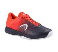 HEAD Men's Revolt PRO 4.5 Clay Men Scarpe da Tennis, Blu Scuro/Rosso, EU 10.5