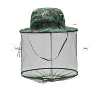 Head Mesh Mosquitoes Cap per l'estate - Berretto da pesca e da escursionismo per uomini e donne | Berretto da esterno pieghevole con cordino regolabile, ideale per attività all'aperto, campeggio e pro