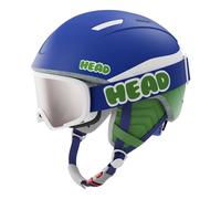 Head Mojo Set - casco + maschera da sci - bambino Blue/Green 2XS