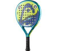 HEAD La racchetta MONSTER KIDS PADEL RACKET è leggera e corta, ma con un manico più lungo che si adatta ad entrambe le mani, è la racchetta perfetta per i piccoli "mostri" fino a 10 anni. Il nuovo design colorato del "mostro" aggiunge fascino alla racchetta, che è dotata di schiuma di potenza e tecnologia Innegra per l'assorbimento degli urti e la stabilità. Per prolungare la vita della racchetta, il MONSTER KIDS PADEL RACKET è dotato dell'Integrated Protector System, un paraurti in carbonio preformato che protegge da schegge e graffi.