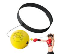 Head Mounted Boxing Ball Trainer, regolabile Reflex Punch Reaction Time Training giocattolo per la coordinazione della velocità e allenamento fitness, divertente attrezzatura da palestra per uomini