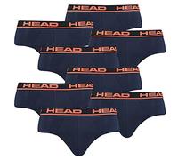 HEAD Mutande da uomo basic, confezione da 8, 003 - blu/arancione, L