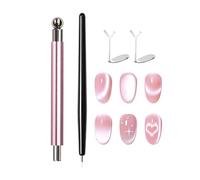 Head Nail Magnet, Portable Gel Tool, Beauty Accessory with Refined Texture, Metal Pen with Sturdy Layer, 4 pezzi Manicure Category, Creative Gadget for Salon Practice