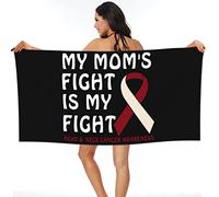 Head & Neck Cancer Awareness Teli Mare Leggero Telo Bagno Microfibra Teli Bagno per Sauna Yoga Viaggio 80X130Cm