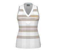 HEAD Performance Canottiera Donna - Bianco, Beige