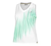 HEAD Performance Canottiera Donna - Bianco, Turchese