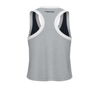 HEAD Play Crop Donna - Blu Scuro, Bianco L